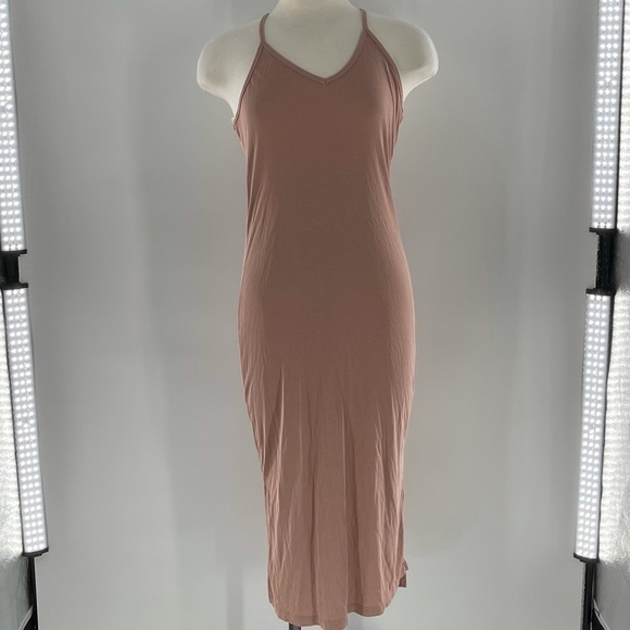 Light Pink Midi Racerback Dress - Picture 1 of 5